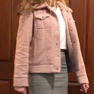 Light Pink Teddy Bear Fleece worn 3 times!